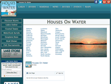 Tablet Screenshot of housesonwater.com